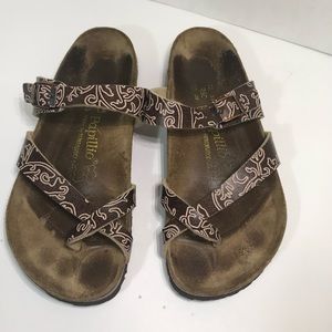 Papillio By Birkenstock Tabora Sandals. Brown. Sz8